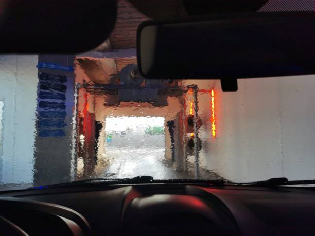istock View of an automatic car wash from inside a car 1405682606