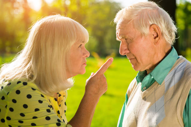 istock Woman pointing finger at man. 1405688518