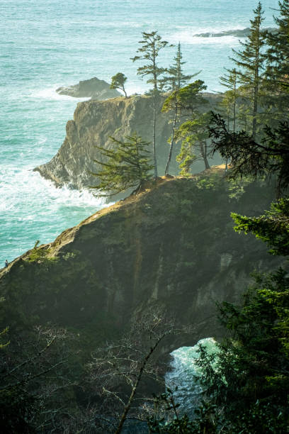 istock Natural Arch in Coastal Cove 1405707138