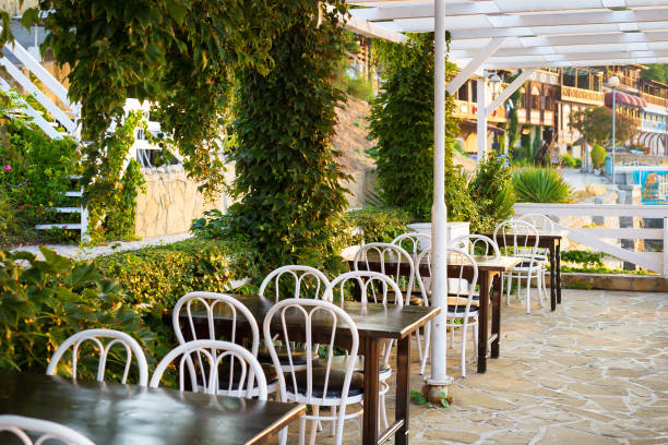istock Cozy very beautiful cafe Bulgaria, Nessebar 1405710866