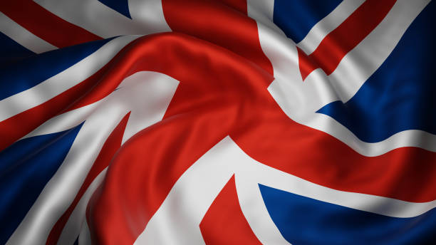 istock United kingdom flag background 3D render 1405712215