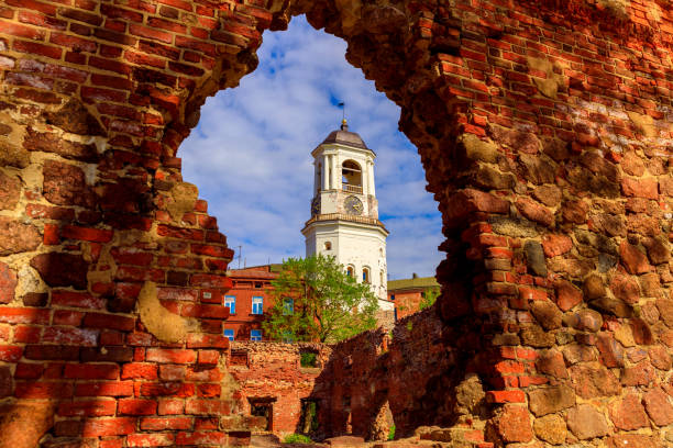istock Clock tower in Vyborg  former bell tower of the Old Cathedral 1405716357