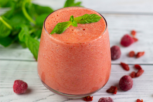 tasty raspberry boost smoothie