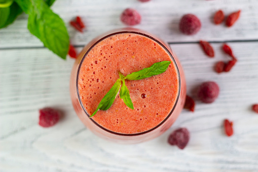 tasty raspberry boost smoothie