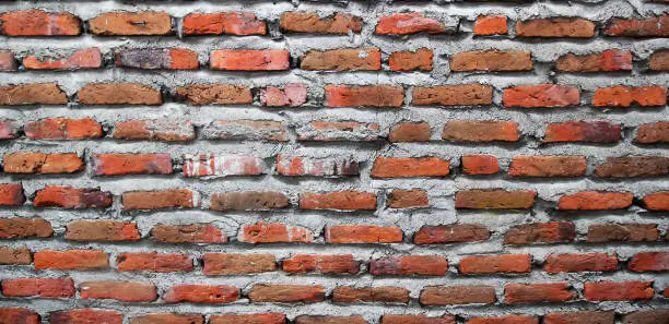 Exterior red brick wall background