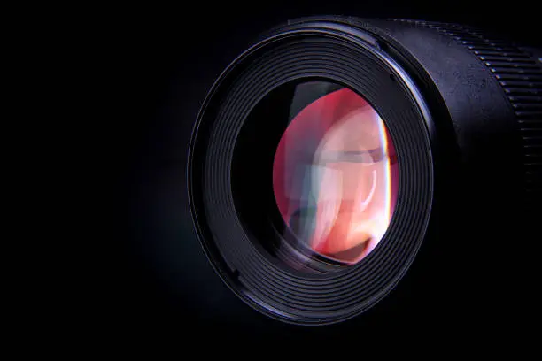 The camera lens of a photographic device to capture special moments