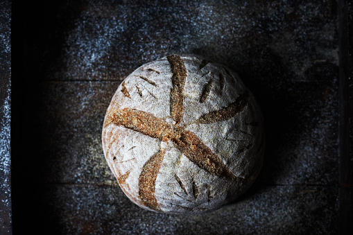 artisan wholegrain rye bread