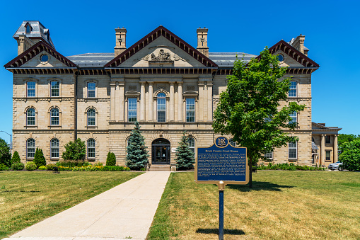 Iowa City, United States - August 7, 2015: Liberal Arts building at the University of Iowa. The University of Iowa is a flagship public research university.