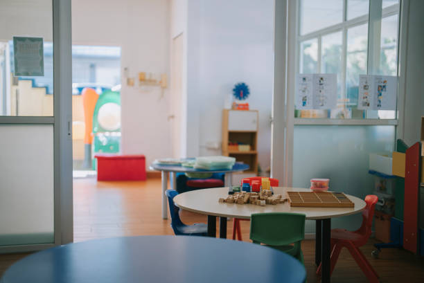 istock Montessori Preschool kindergarten classroom 1405729157