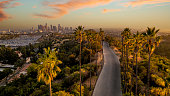 Downtown Los Angeles at Sunset