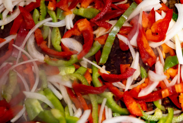 Close-up on some Mexican food ingredients chopped - food and drink concepts