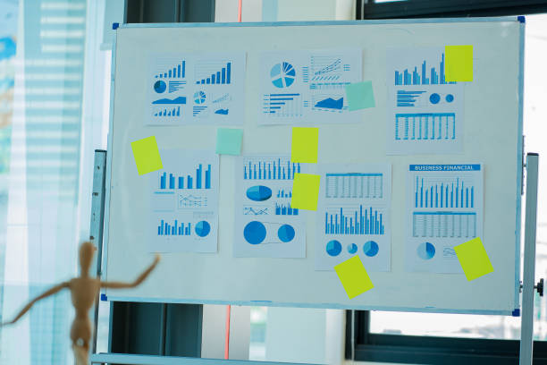 istock financial business concept with financial graph and laptop computer in office 1405735791