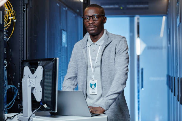 istock Portrait of Black Man as Network Engineer 1405739987