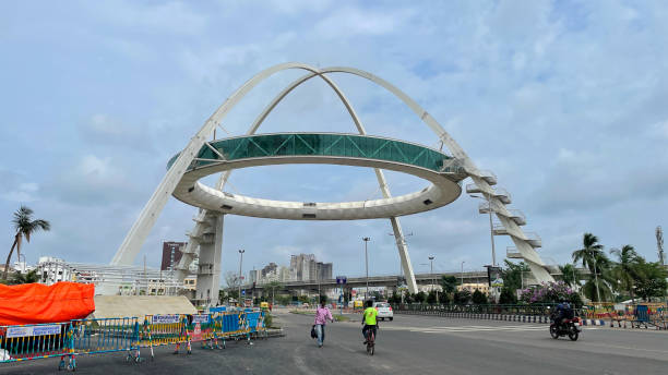 Biswa Bangla Gate is a hanging restaurant located at New Town, Kolkata, West Bengal Biswa Bangla Gate is a hanging restaurant located at New Town, Kolkata, West Bengal newtown stock pictures, royalty-free photos & images