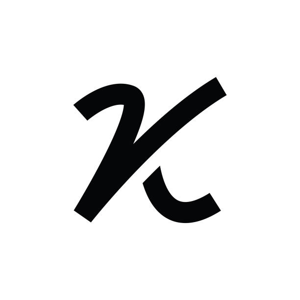 Logo Design with letter K vector art illustration