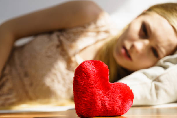 istock Sad woman on Valentines day 1405753895