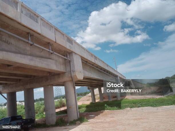 Commuter Train Station Construction Site Stock Photo - Download Image Now - Overpass - Road, Architecture, Bridge - Built Structure