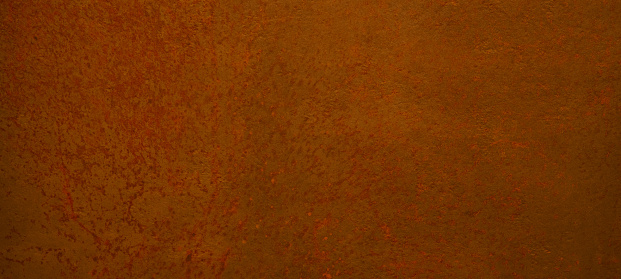 Grunge rusty orange brown metal corten steel stone background rust texture