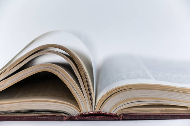 istock Large open book. Encyclopedia in red hardcover. Close-up. Selective Focus. 1405760827