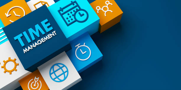 istock 3D render of TIME MANAGEMENT colorful business concept 1405761671