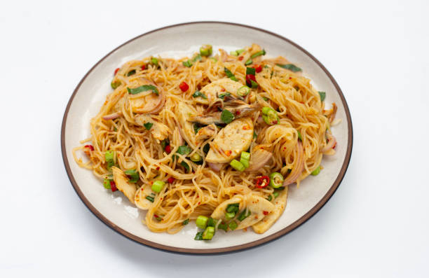 istock Rice vermicelli noodles spicy salad 1405766616