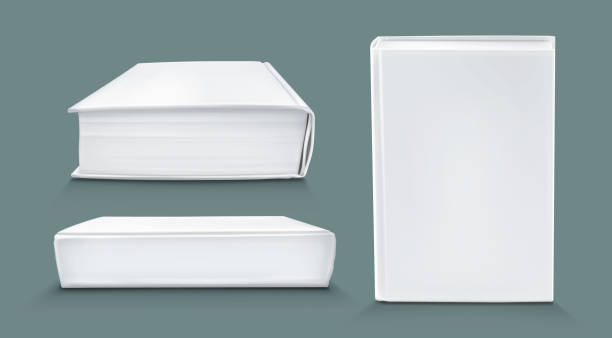 istock Template of blank paper book with white cover 1405767429