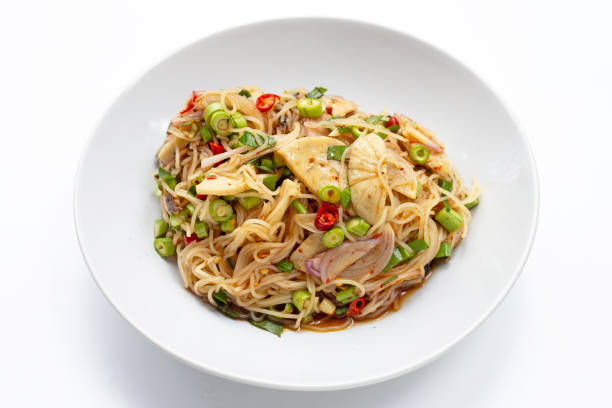 istock Rice vermicelli noodles spicy salad 1405769952