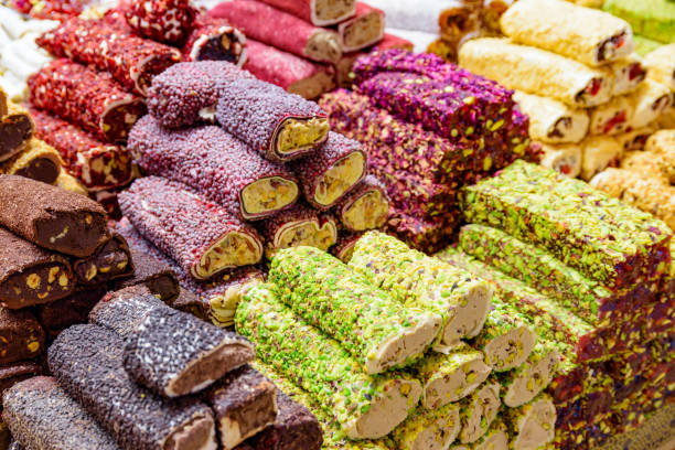 istock Turkish delight (lokum) at the Grand Bazaar at Istanbul 1405776139