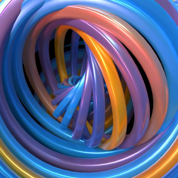 istock Colorful 3D Abstract Background of Glass Stacks 1405776654