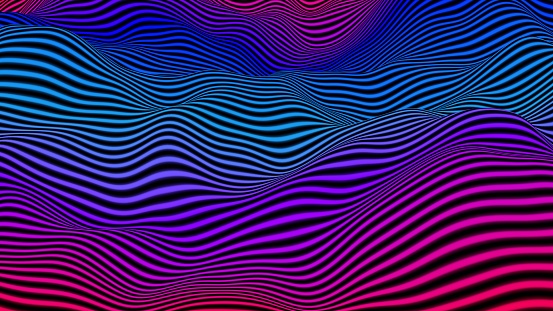 3D red and blue abstract background of spiral stack. Easy to crop for all your social media, print and design needs.