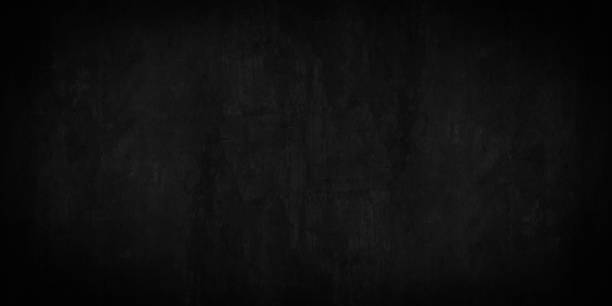 istock Black stone concrete wall texture background - Dark backgrounds 1405779848