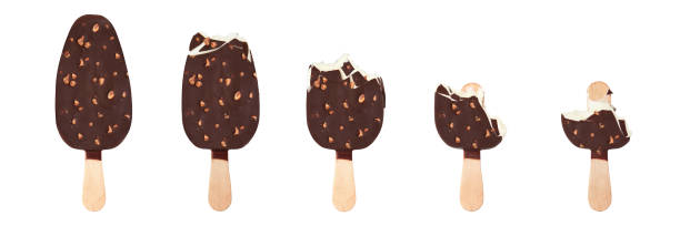 istock Delicious glazed ice cream on white background, collage. Banner design 1405780907