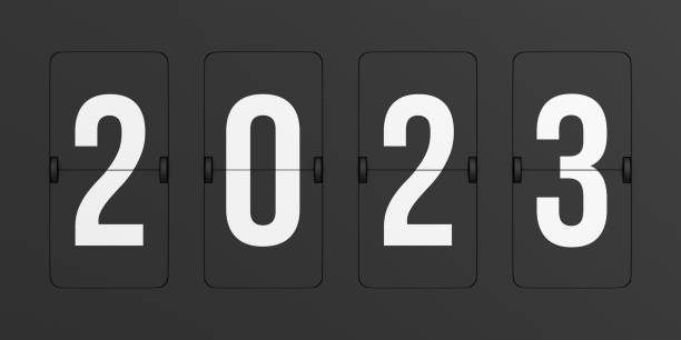 istock Flip black scoreboard 2023. 3D illustration 1405787681