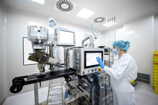 istock Pharmaceutical industry and drug manufacturing 1405789315
