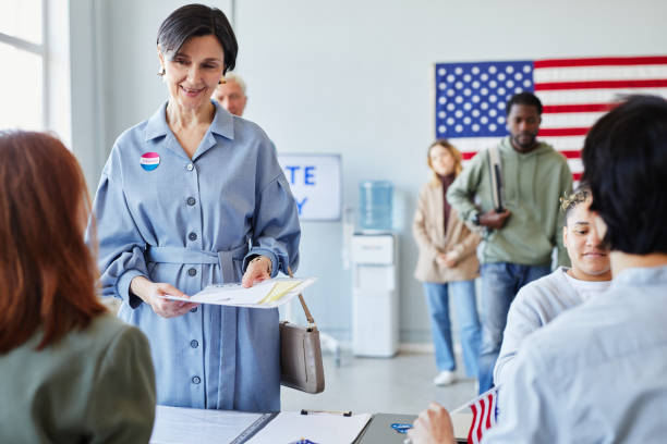 istock Voters on Election Day 1405791598