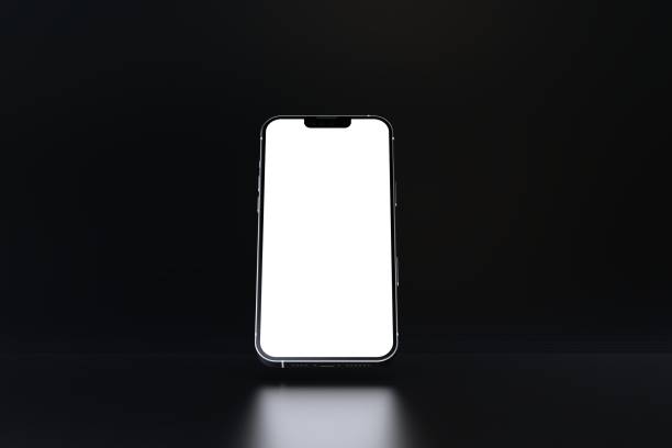 istock Smart phone mockup, template on black background stock photo 1405791714