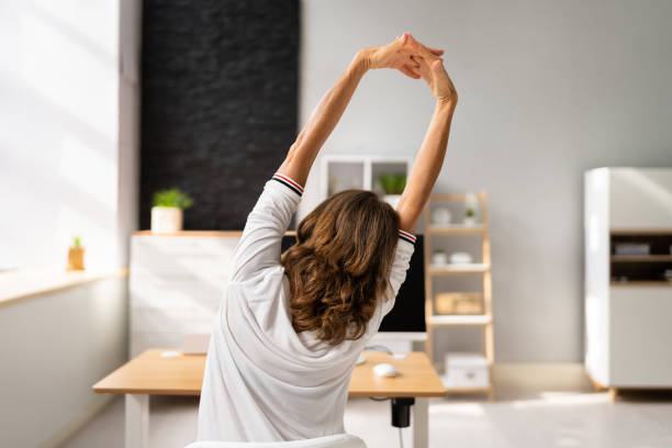 istock Businesswoman Stretching Her Arms 1405791821