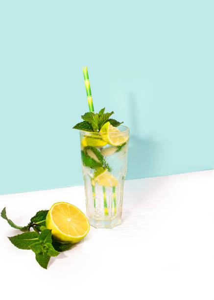 istock Mojito summer refreshing cocktail with ice, lime and mint 1405797580