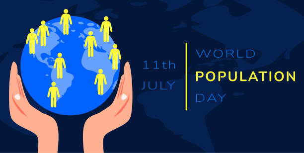 istock Illustration, Poster Or banner Of World Population day. 1405797916