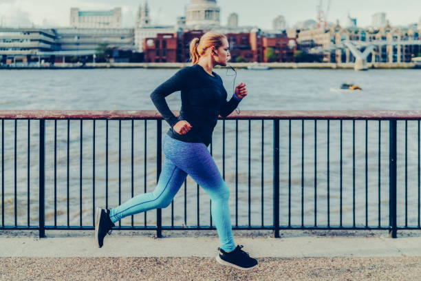 istock Woman jogging in London 1405801204