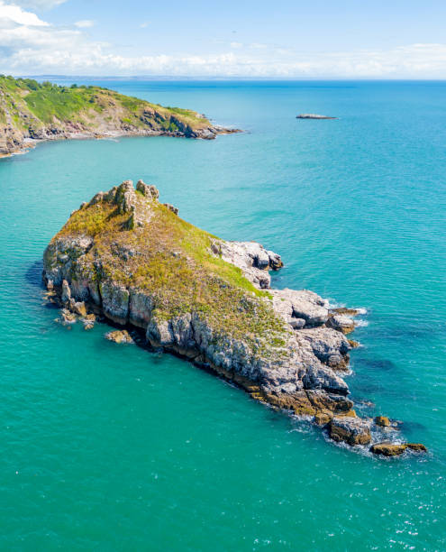 istock Thatcher Rock off the Torquay Coast 1405806681