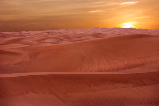 istock Sand desert sunset view, United Arab Emirates 1405807111