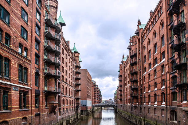 Hamburg, Germany. Old warehouse port district
