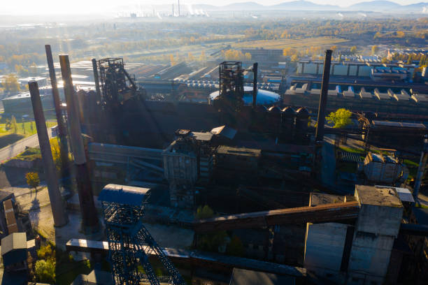 istock Closed metallurgical factory complex 1405809135