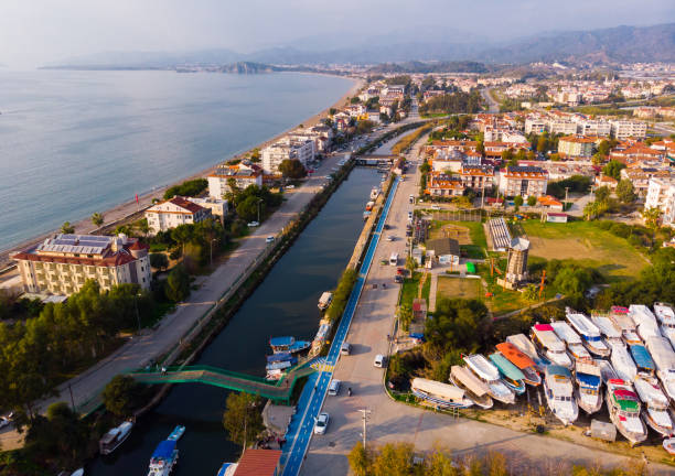 istock Flying over the city Fethiye. 1405809148