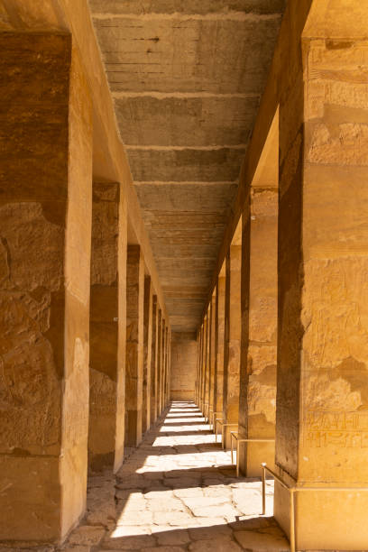 Colonnade of Birth in Deir El Bahari Temple of Queen Hatshepsut . Luxor, Egypt. Colonnade of Birth in Deir El Bahari Temple of Queen Hatshepsut . Luxor, Egypt. el bahari stock pictures, royalty-free photos & images