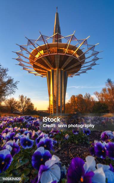 Prayer Tower At Oral Roberts University Stock Photo - Download Image Now - Oklahoma, Tulsa, Oral Roberts University
