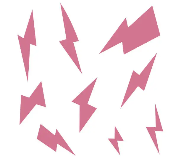 Vector illustration of Lightning icon designs