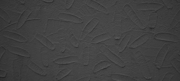 istock Black anthracite gray grey geometric leaves 3d tiles texture Background banner panorama 1405837486