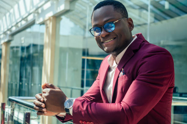 istock handsome stylist american man wears a jacket and pants 1405839881